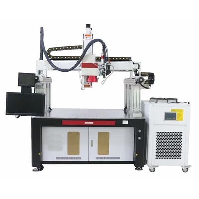 Machine automatique de soudure laser de fibre de portique pour la soudure de paquets de batterie