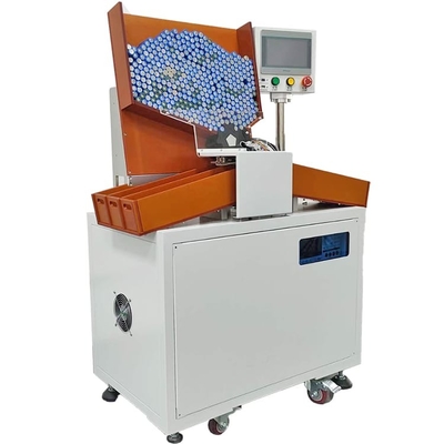 Trieuse cylindrique automatique de batterie de 5 canaux pour la fabrication d'emballage de batterie
