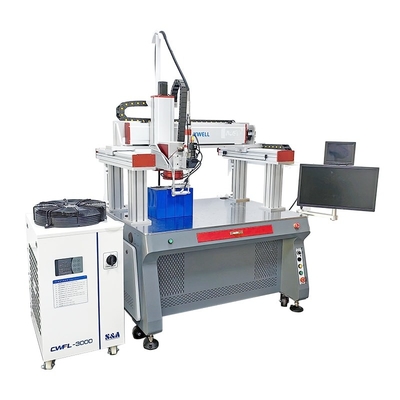 Machine de soudage laser automatique à barres d'aluminium nickel pour batterie au lithium prismatique