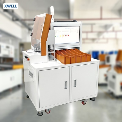 Machine de tri automatique de batterie cylindrique à 5 canaux pour 18650, 26650, 32650, 21700 cellules avec tension et résistance