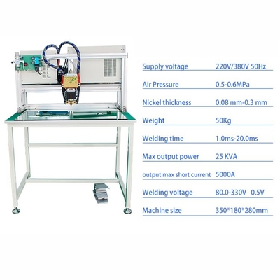 21700 réglables actuels cylindrique de la machine 800A de soudage par points de batterie au lithium