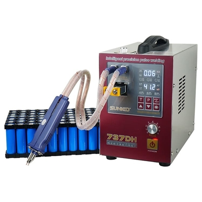 Machine de bureau de soudage par points pour le conducteur mobile principal pneumatique de 18650 batteries