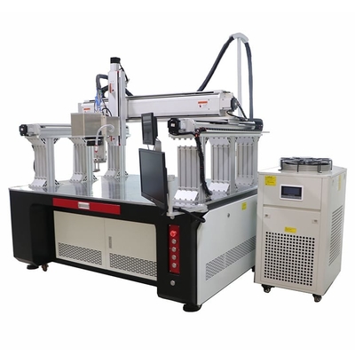 Machine 1000w de soudure laser de batterie de 4 axes avec le cadre de portique de Longmen