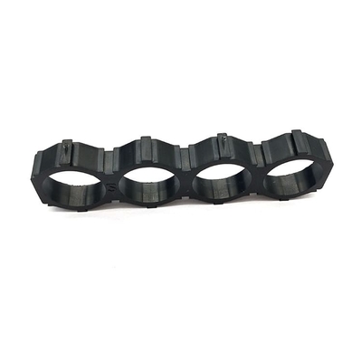 Couleur cylindrique de noir de taille des cellules 6P 10P 13P du support de batterie de l'ABS 18650 2