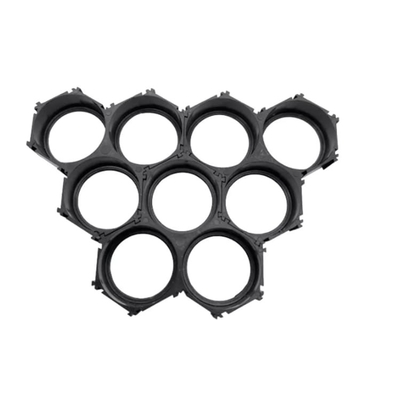 Couleur cylindrique de noir de taille des cellules 6P 10P 13P du support de batterie de l'ABS 18650 2