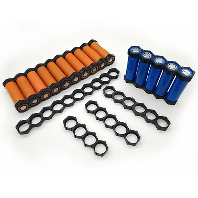 Couleur cylindrique de noir de taille des cellules 6P 10P 13P du support de batterie de l'ABS 18650 2