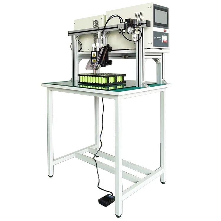 Pédale à C.A. manuelle de machine de soudage par points de cellule cylindrique de lithium de portique pour 18650 21700