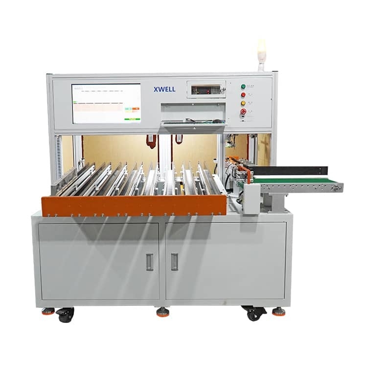 Machine de tri des cellules prismatiques à batterie à ions de lithium à 5 canaux