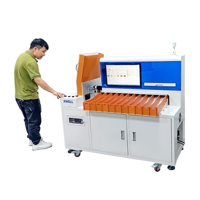 Machine de tri de cellules cylindriques à 11 canaux avec sorteur de données pour batterie au lithium