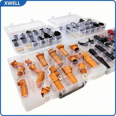 Bon prix High Voltage Connector 150A 200A 250A High-Voltage Energy Storage Connector for Battery Management Systems Lithium Battery (BMS) Copper Through-Wall Output Energy Storage Connector en ligne